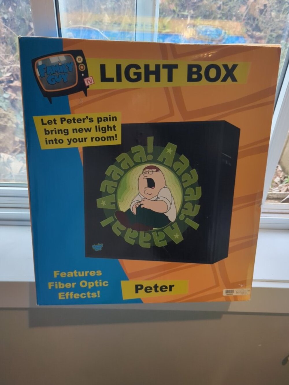 Family Guy Light Box Sign Peter Griffin Leg Hurts Aaaa! 13.5" x 13.5" x 3" Works